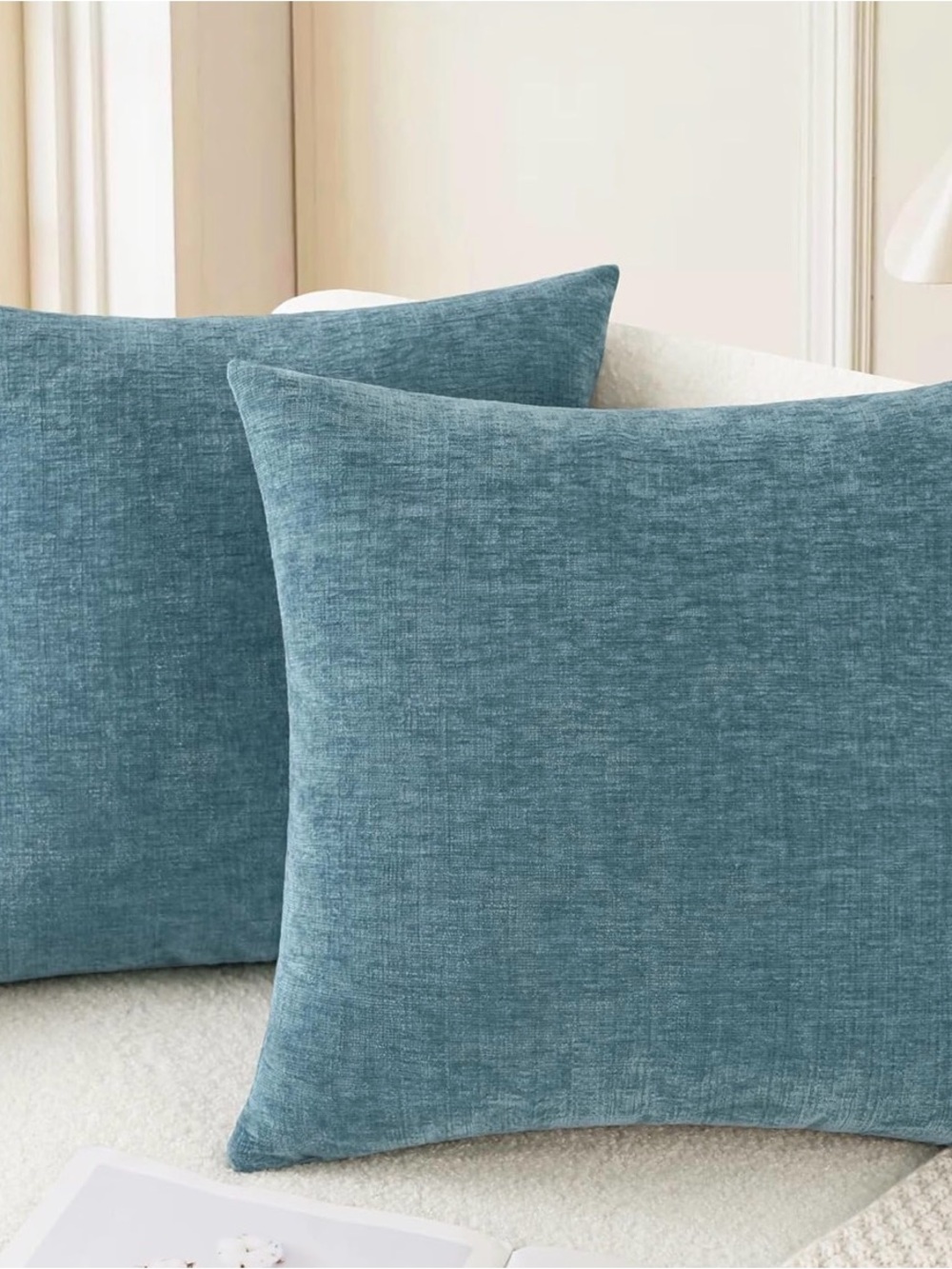 CaliTime Throw Pillow Covers Decorative 24 X 24 Inches Pack of 2